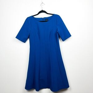 Ann Taylor Short Sleeve Royal Blue Dress